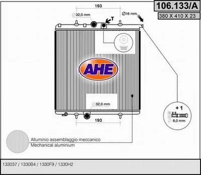Radiateur de refroidissement AHE