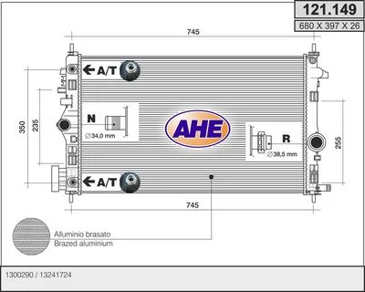 Radiateur de refroidissement AHE
