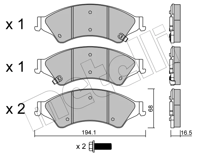 PLAQUETTE.FREIN AV FORD RANGER 2.2TDCI 2011+++ =22-0971-0 =PL25633