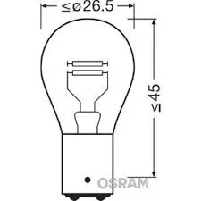 LAMPE 12V 21/5W  BAY15D FIXATION DECALER