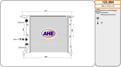 RAD EAU RENAULT 19 II - CLIO I 1990--1998 =AHE-123004