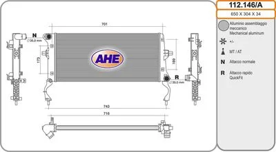 Radiateur de refroidissement AHE