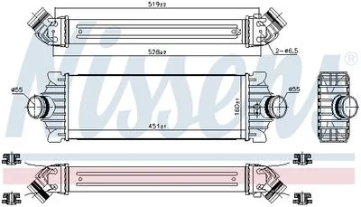 INTERCOOLER FORD TOURNEO-TRANSIT V363 2013---2018