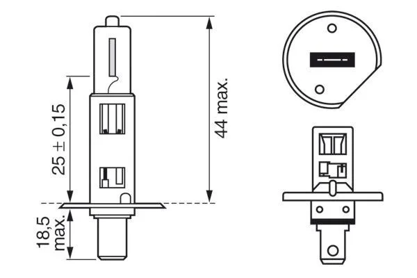 LAMPE H1 /55W /12V  BOITE 1