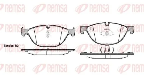 PLQ FR AV(192,2x79,3x20) BMW S5 5 (F10) 520 d/530 d- S6 640 d 2011-17