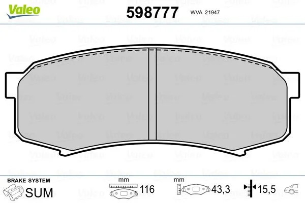 598777 J/PLAQ AR -TOYOTA LANDCRUISERFDB1021572245CH22-0432-0