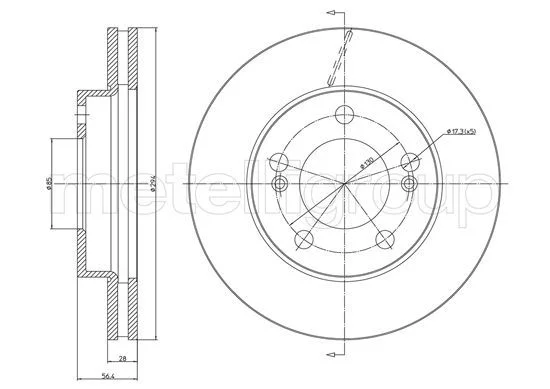 DISQ FREIN AV ø294- 56.70X85X55- SSANGYONF-ACTYON-KYRON-REXTON=S7000V