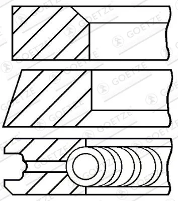 Segments de piston GOETZE ENGINE