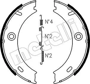 JEU DE MACHOIRES DE FREIN MERCEDES SPRINTER 4-t (904) 414 -1996-2006