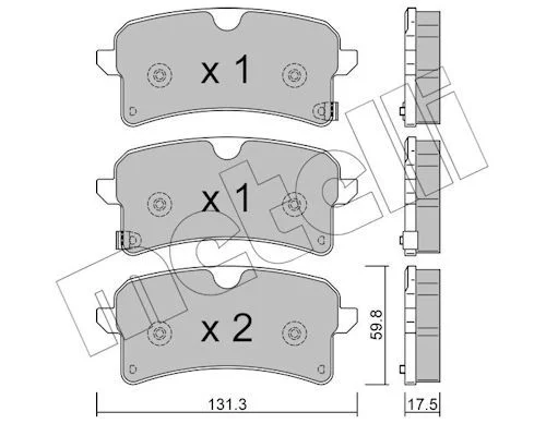 PLQ FR ARR(131,1x59,8x17,5) PEUGEOT LANDTREK -CHANGAN HUNTER F70