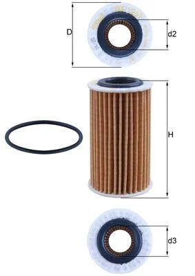 فلتر الزيت MAHLE