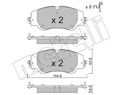 PLAQ AV CITROEN C4 III-PEUGEOT 2008 II -OPEL MOKKA-=610538