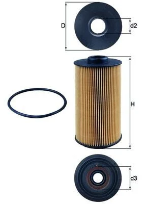 فلتر الزيت MAHLE